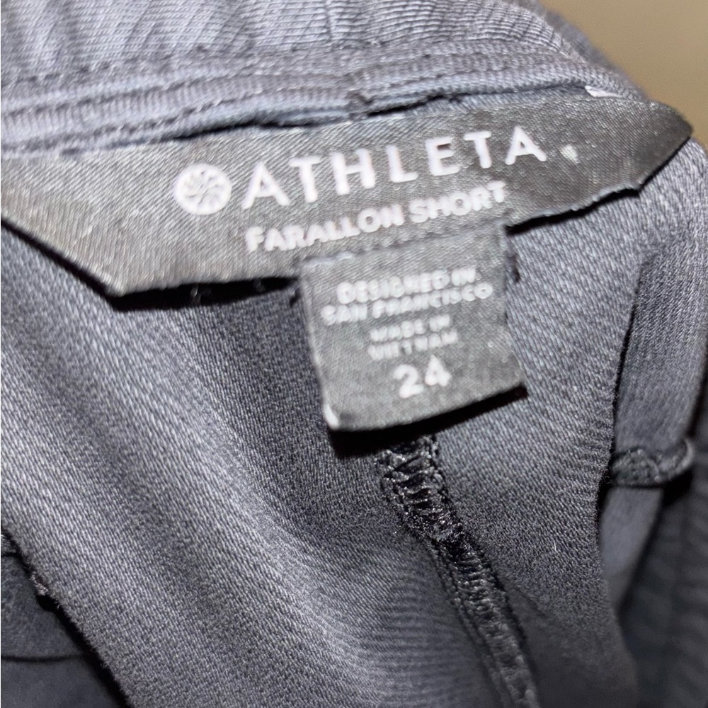 NWOT Athleta Farallon Short, Black, Size 24 Cotton Athleisure Breathable Active - Picture 8 of 9
